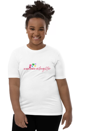 "A Sprinkle of Laughter" Youth Short Sleeve T-Shirt