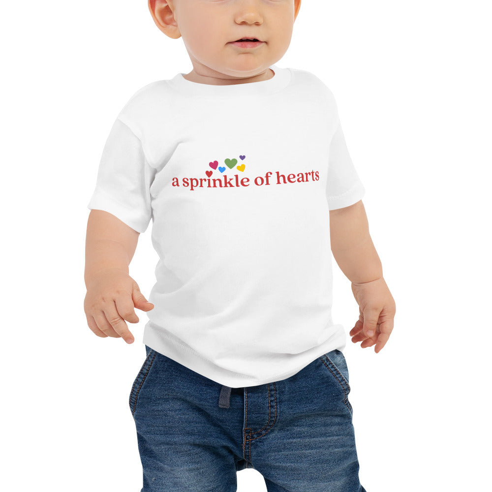 Sprinkle of Hearts Baby Jersey Short Sleeve Tee