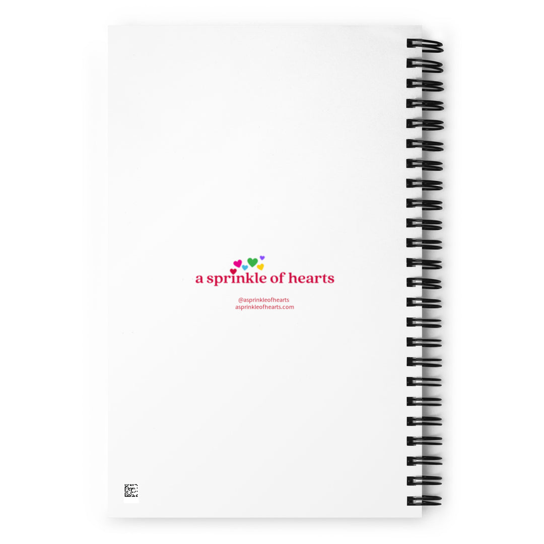 Symmetrical Hearts Spiral Notebook