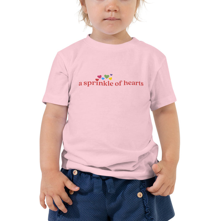 Sprinkle of Hearts Toddler Short Sleeve Tee