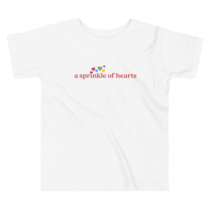 Sprinkle of Hearts Toddler Short Sleeve Tee